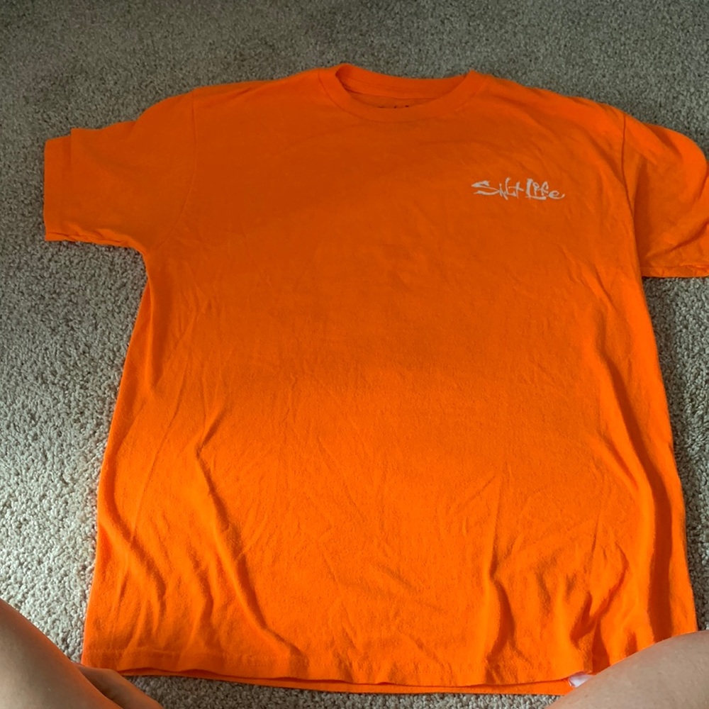 Saltlife boys orange youth Lg shirt